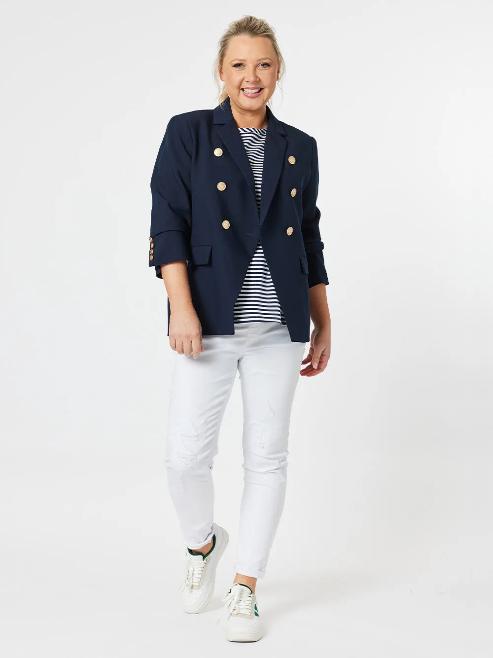 Lauren Double Breasted Blazer - Navy