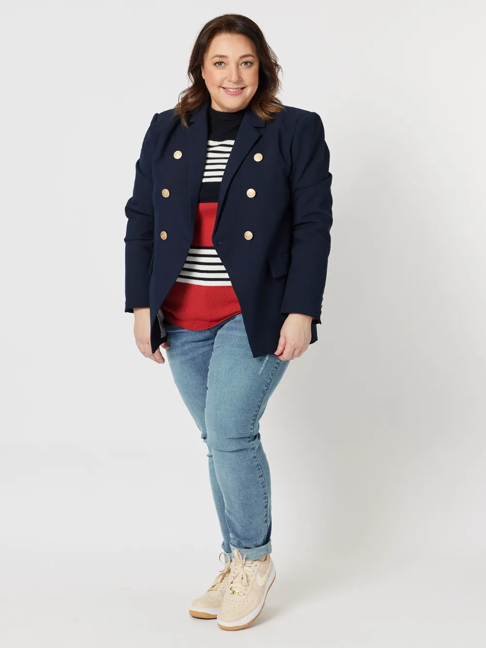 Lauren Double Breasted Blazer - Navy