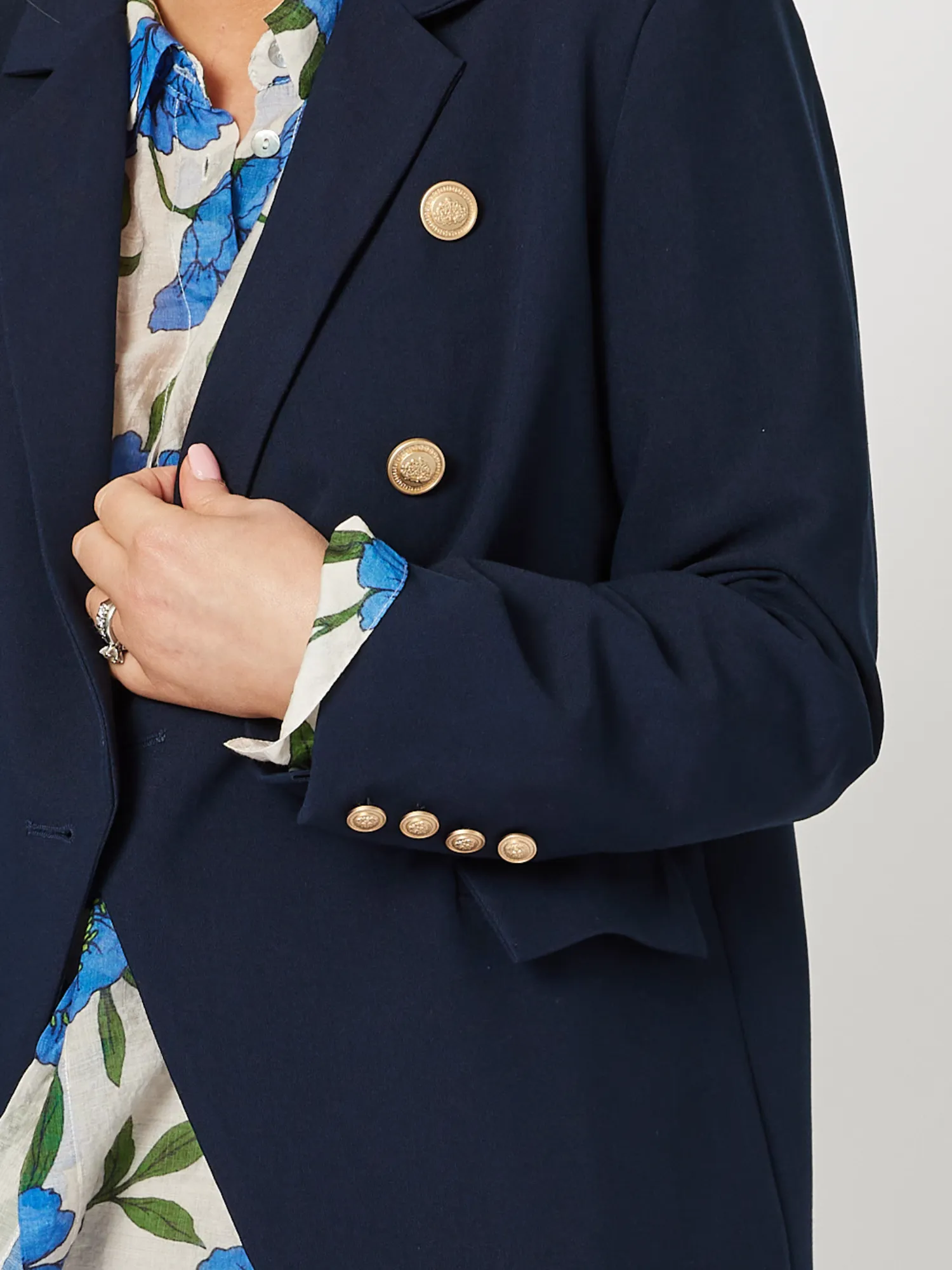 Lauren Double Breasted Blazer - Navy