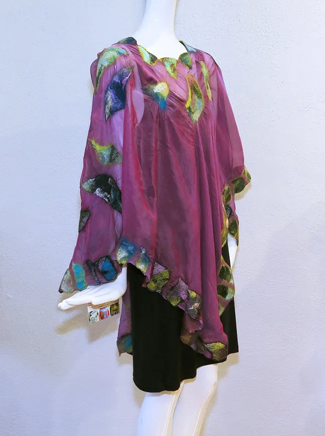 Linda St. Angelo - Felted Silk Poncho