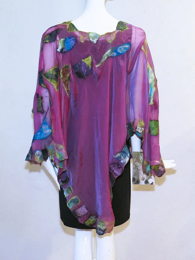 Linda St. Angelo - Felted Silk Poncho