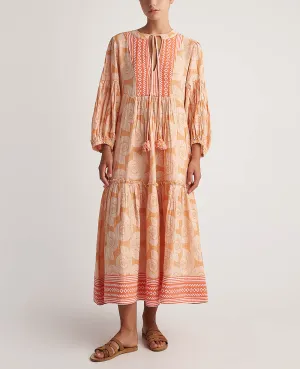 LONG TUNIC DRESS "KOCHYLI" CORAL