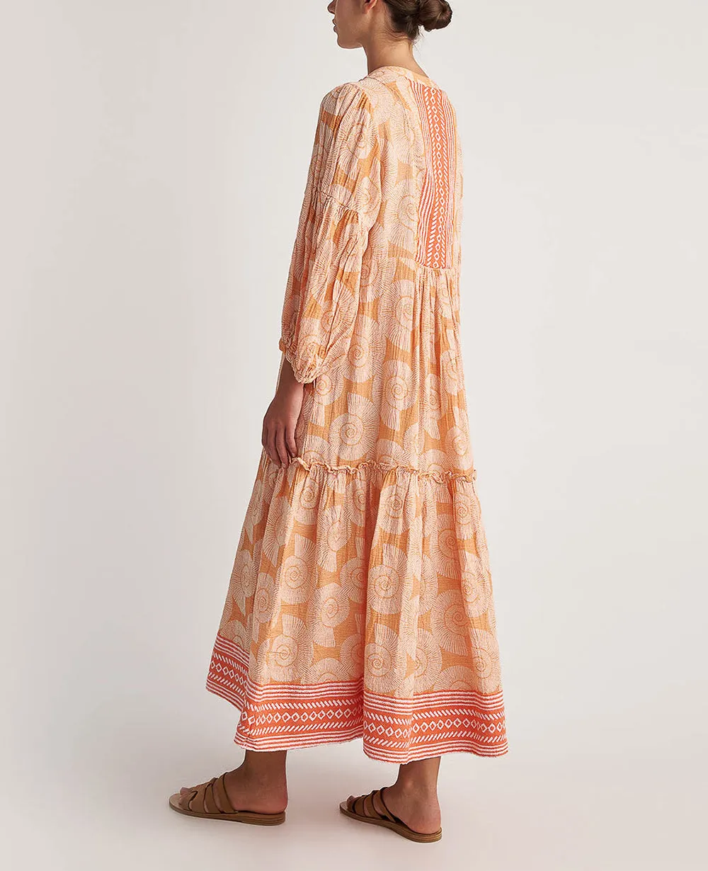 LONG TUNIC DRESS "KOCHYLI" CORAL