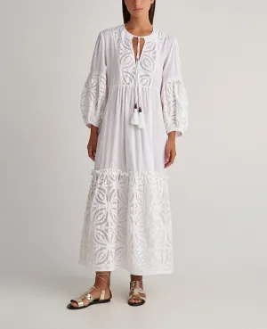 LONG TUNIC DRESS "PATMOS" WHITE