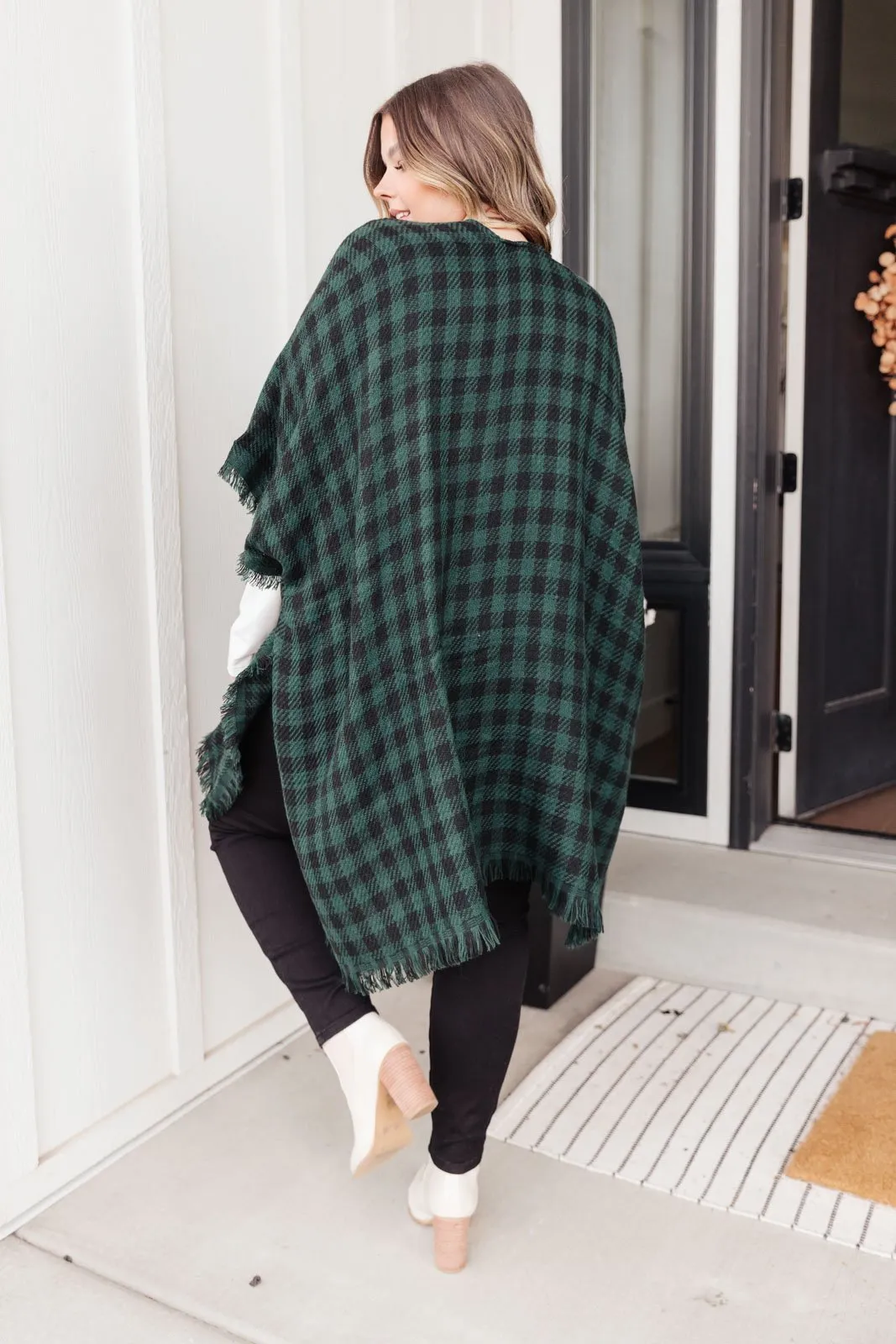 Lumber Jill Wrap in Black/Green