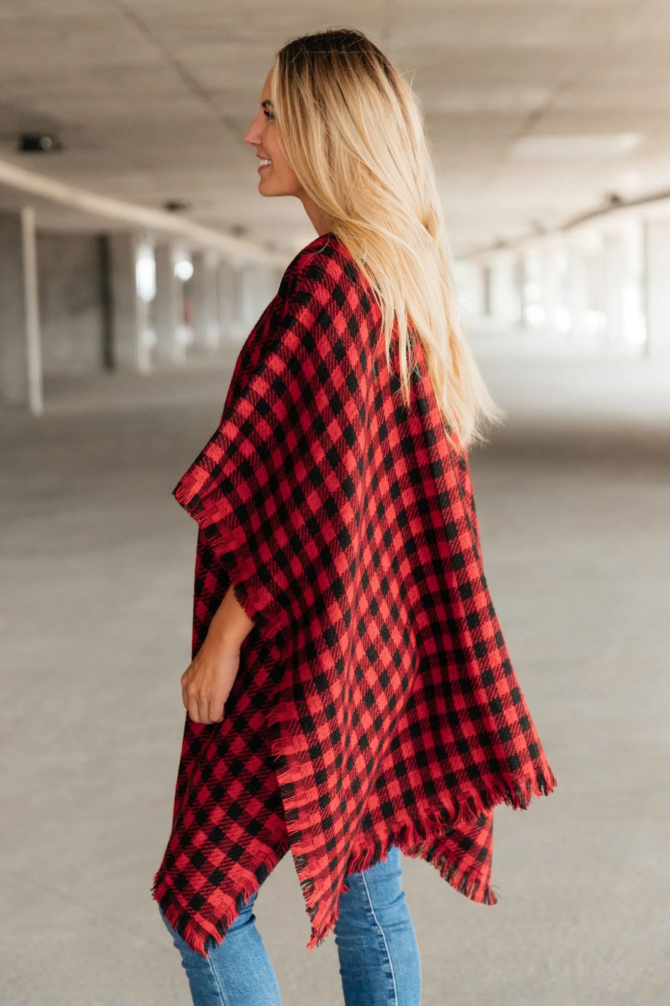 Lumber Jill Wrap in Red/Black