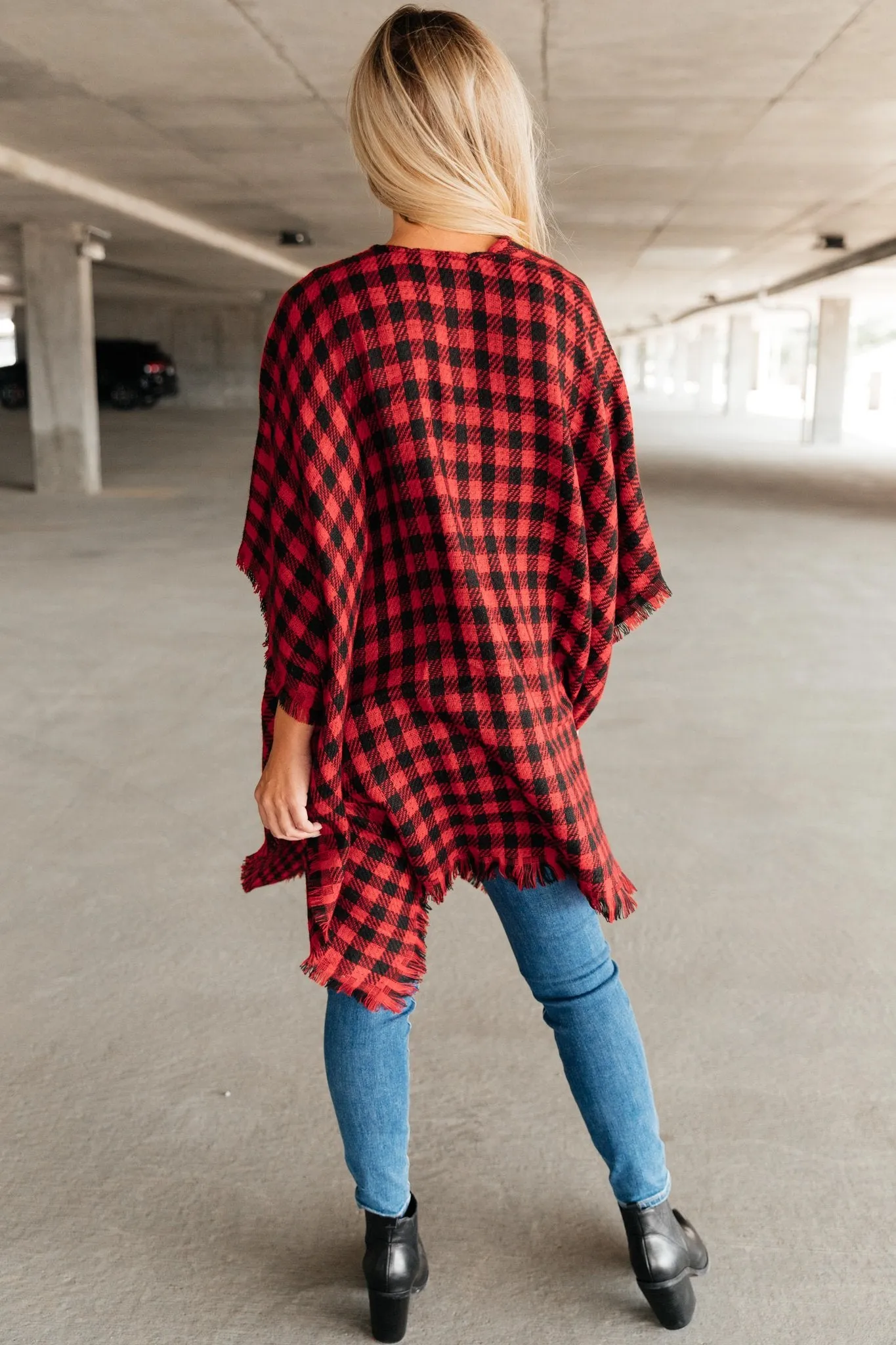 Lumber Jill Wrap in Red/Black