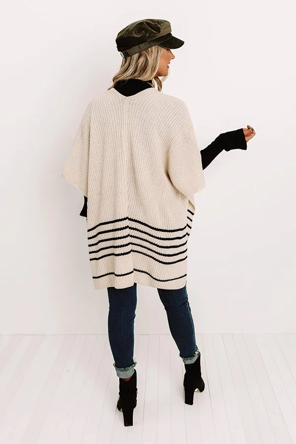 Meet Me In Midtown Knit Poncho