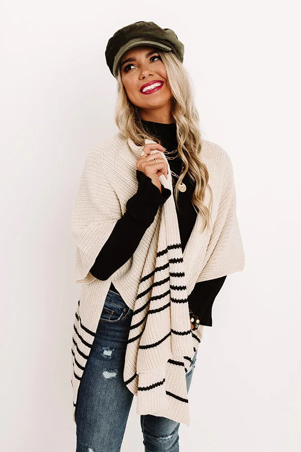 Meet Me In Midtown Knit Poncho