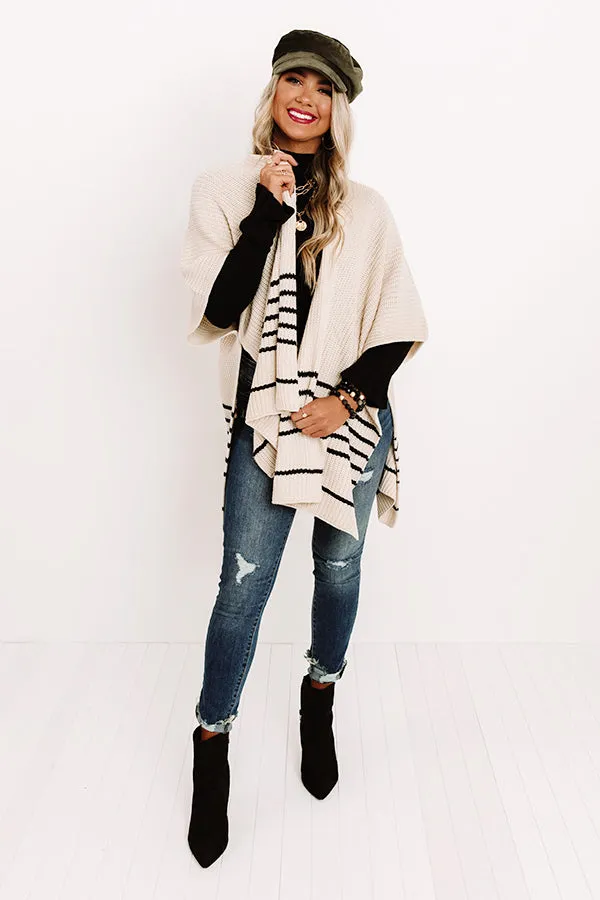 Meet Me In Midtown Knit Poncho