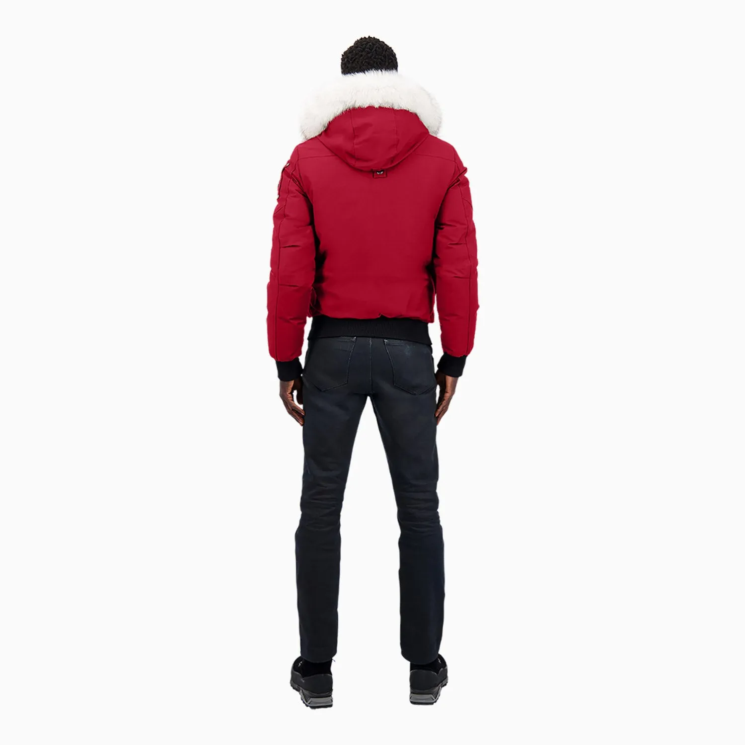 Men's  Balistic Bomber Zip-Up Fur Jacket