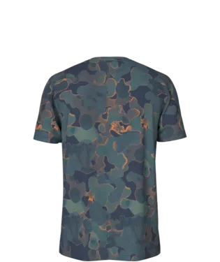 Men's Short Sleeve Wander Tee - Summit Navy Camo Texture Print