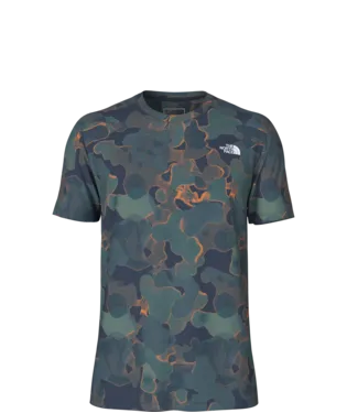 Men's Short Sleeve Wander Tee - Summit Navy Camo Texture Print