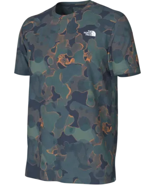 Men's Short Sleeve Wander Tee - Summit Navy Camo Texture Print