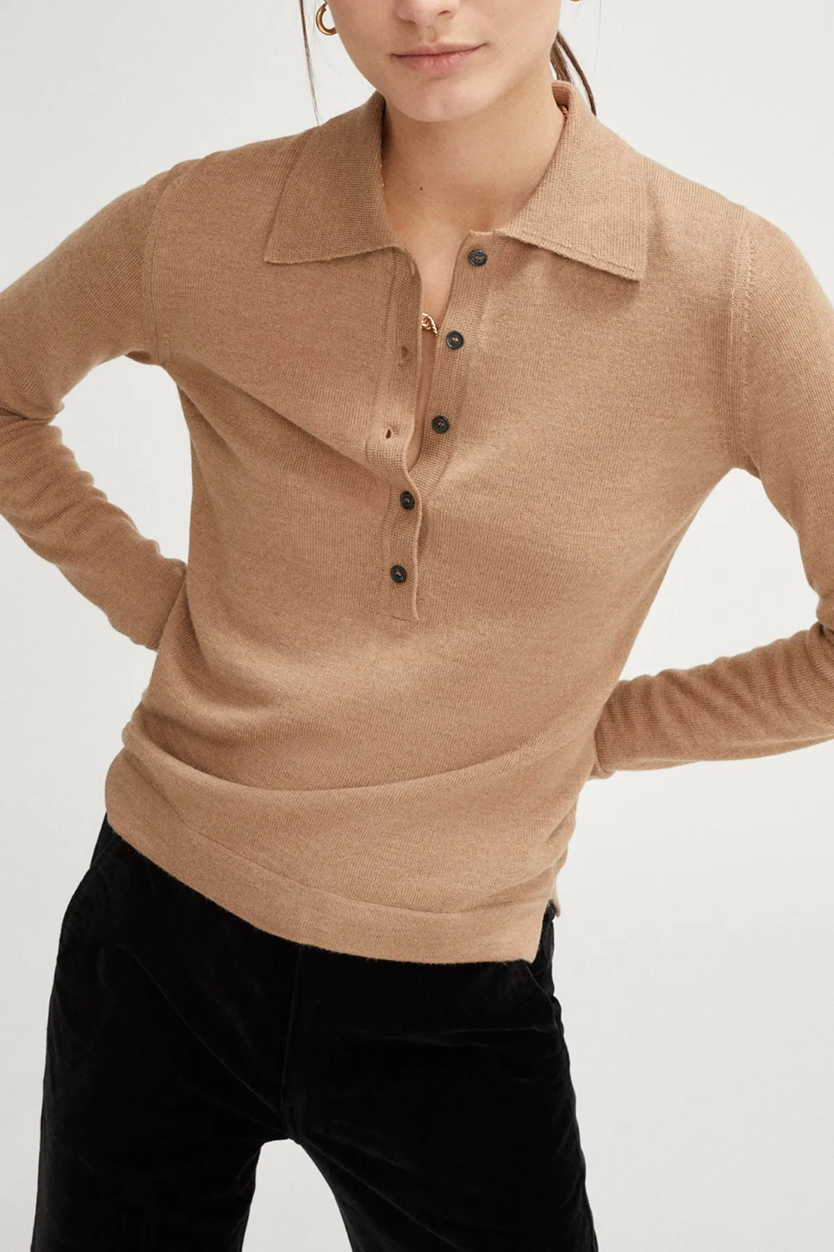 Merino Wool Knit Polo – Imperfect Version