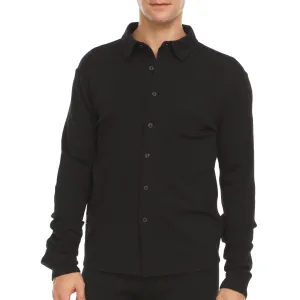 Midweight - Men's Long Sleeve Button Up 100% Merino Wool