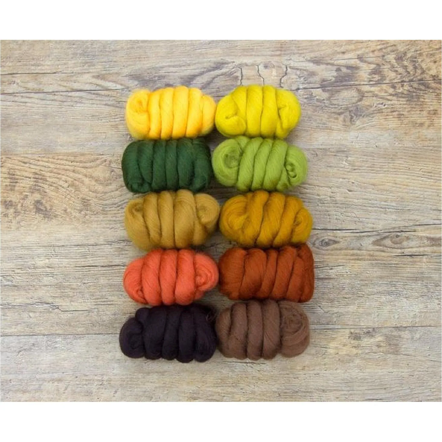 Mixed Merino Wool Variety Pack | Autumn Leaves (Multicolored) 250 Grams, 23 Micron