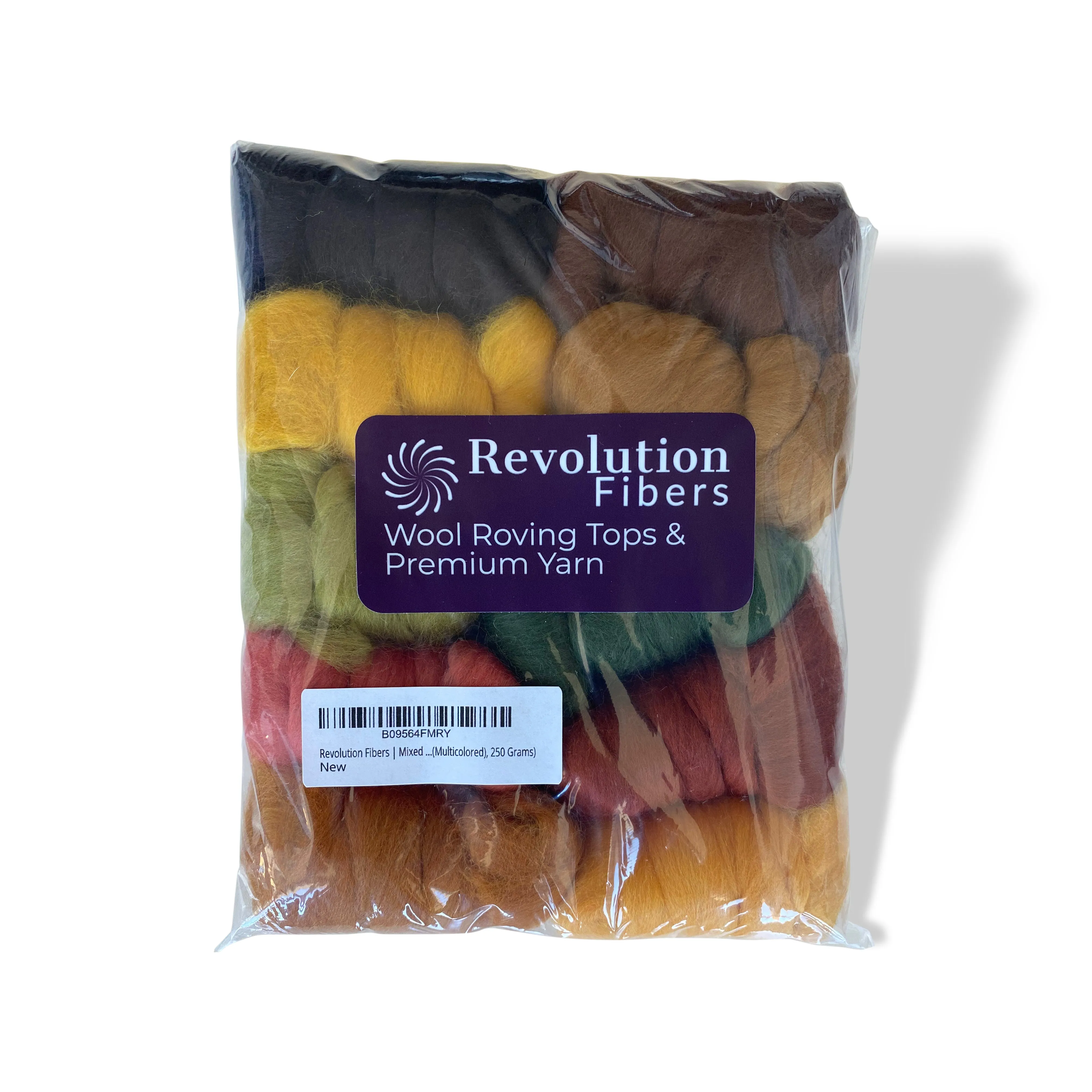 Mixed Merino Wool Variety Pack | Autumn Leaves (Multicolored) 250 Grams, 23 Micron