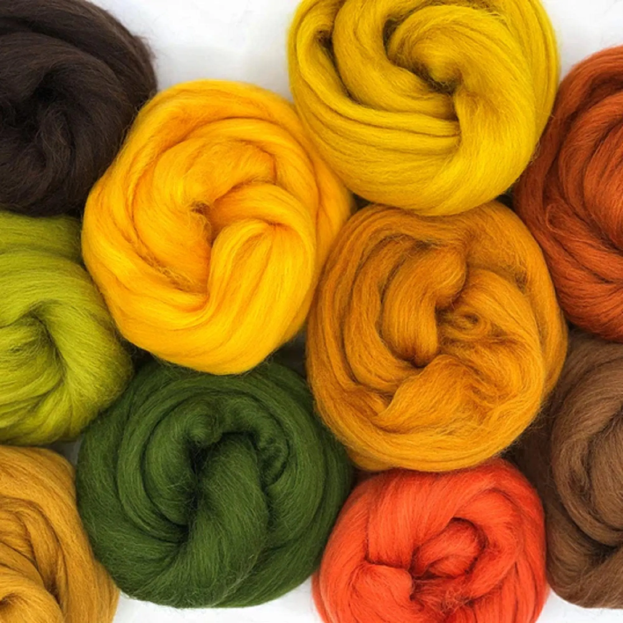 Mixed Merino Wool Variety Pack | Autumn Leaves (Multicolored) 250 Grams, 23 Micron