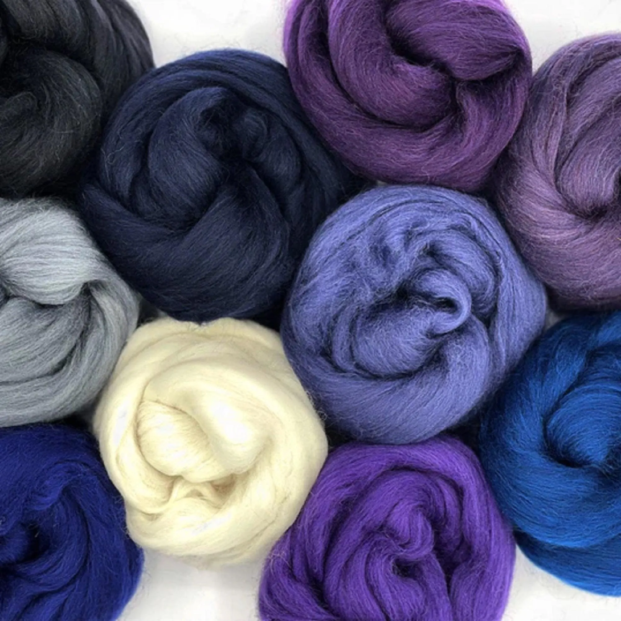 Mixed Merino Wool Variety Pack | Curious Cosmos (Multicolored) 250 Grams, 23 Micron