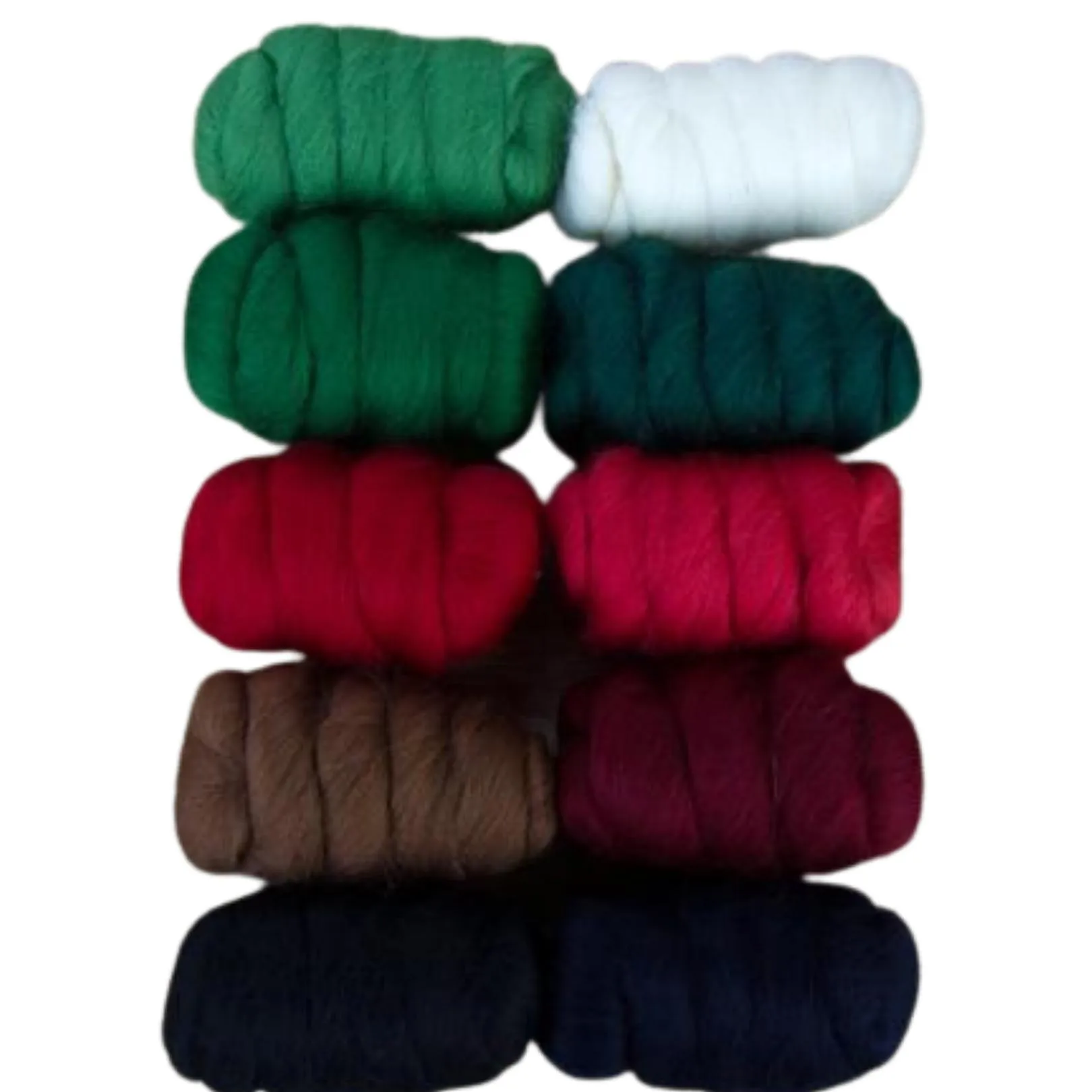 Mixed Merino Wool Variety Pack | Holiday Cheer (Multicolored) 250 Grams, 23 Micron