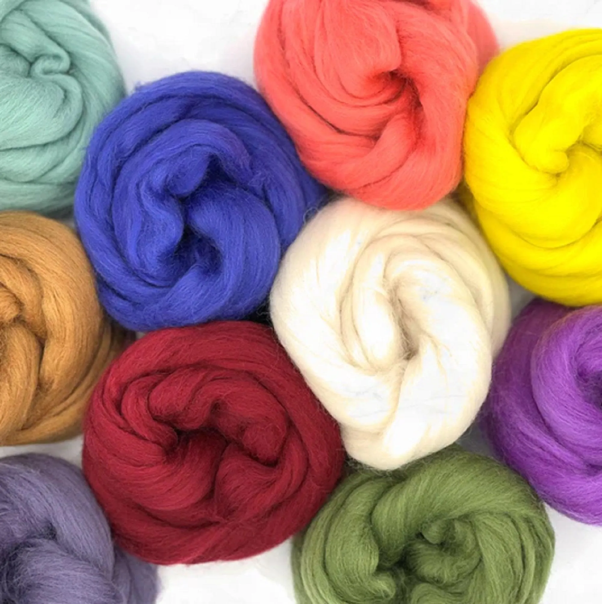 Mixed Merino Wool Variety Pack | Mystery Merino (Multicolored Surprise) 250 Grams, 23 Micron