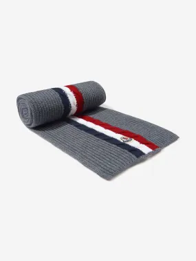 Moncler Enfant Boys Wool Striped Logo Scarf