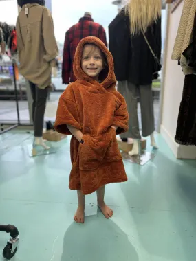 MYSTIC Poncho Teddy Kids | Rusty Red