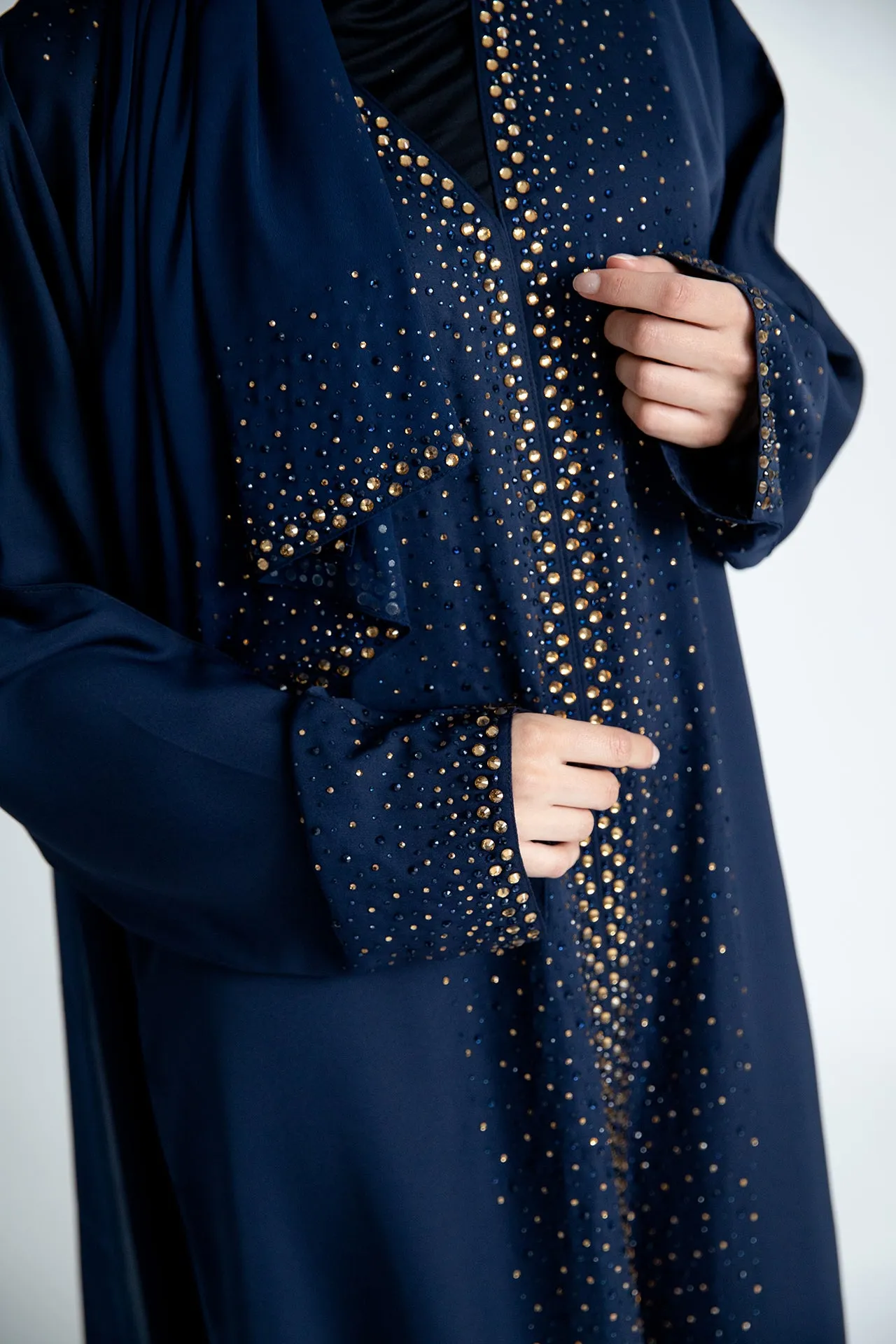 Navy Shimmer Abaya