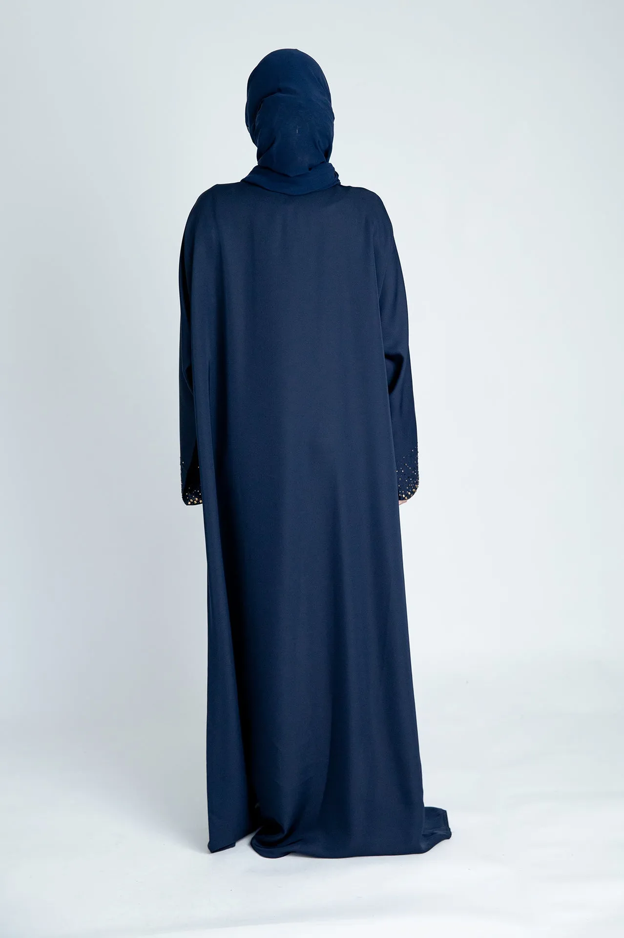 Navy Shimmer Abaya