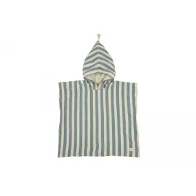 nobodinoz Portofino Poncho 3-6 Years Blue Stripes