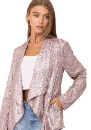 PINK SEQUIN JACKET