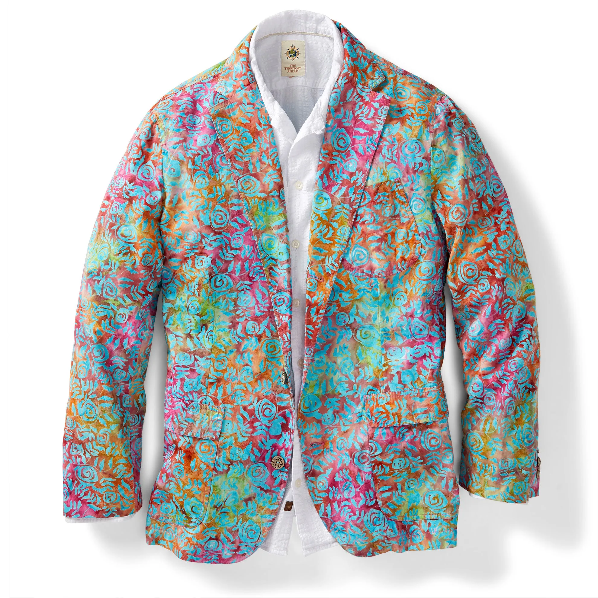 Polychrome Paradise Batik Sport Coat - Tall