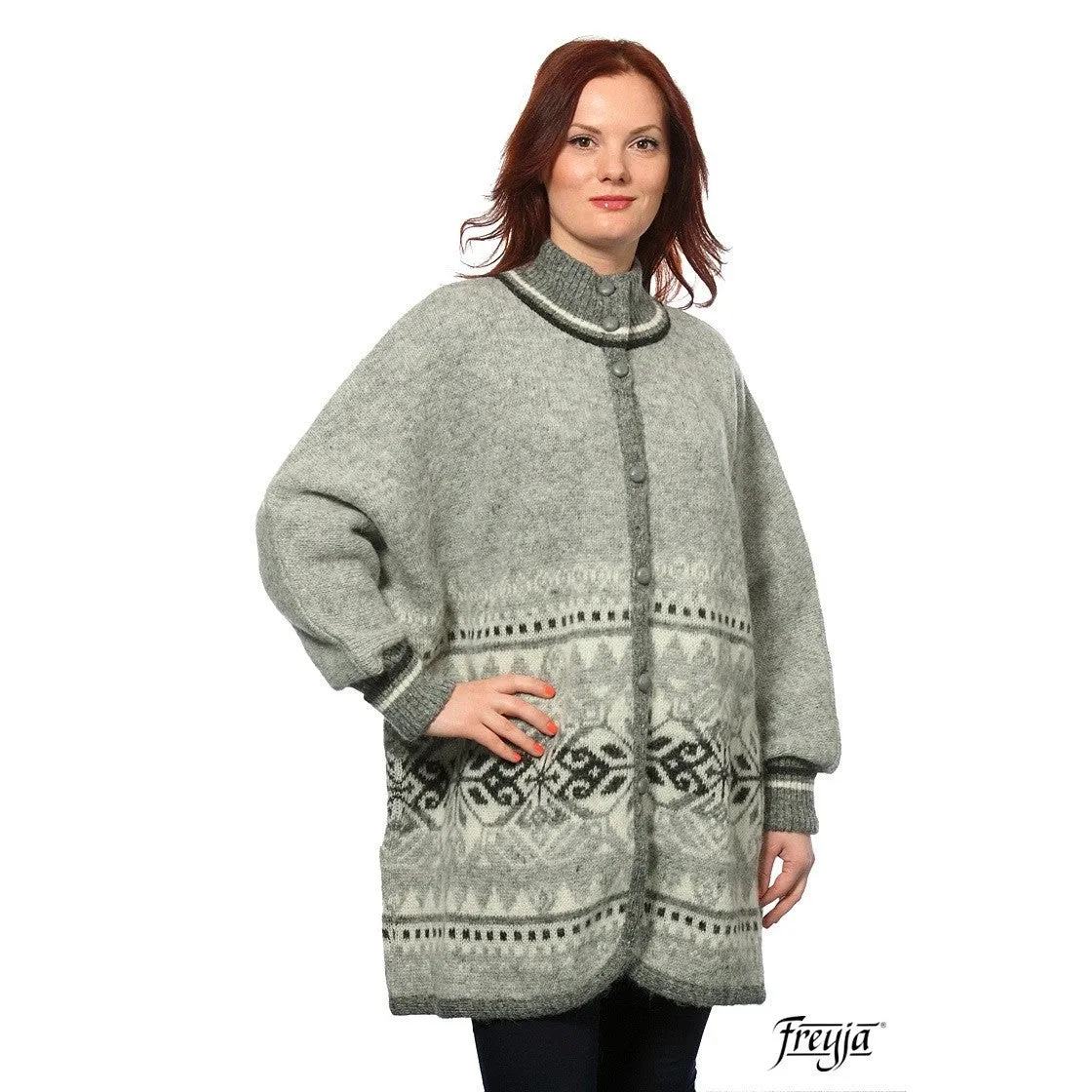 Poncho with Sleeves - Icelandic Wool