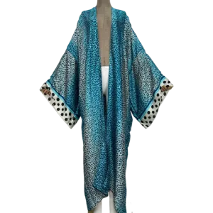 Pre Order: Chic Gradient Print Kimono Cardigan - WINI