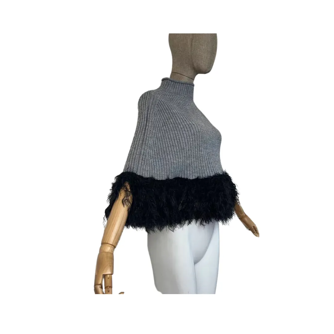 Pre Order: Cozy Pull Over Knitted Cape - WINI