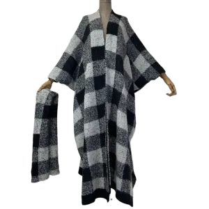 Pre Order:  Minimalist plaid Maxi Cardigan - WINI