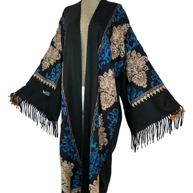 Pre Order:  Warm & Stylish Tassel Kimono Cardigan  - WINI