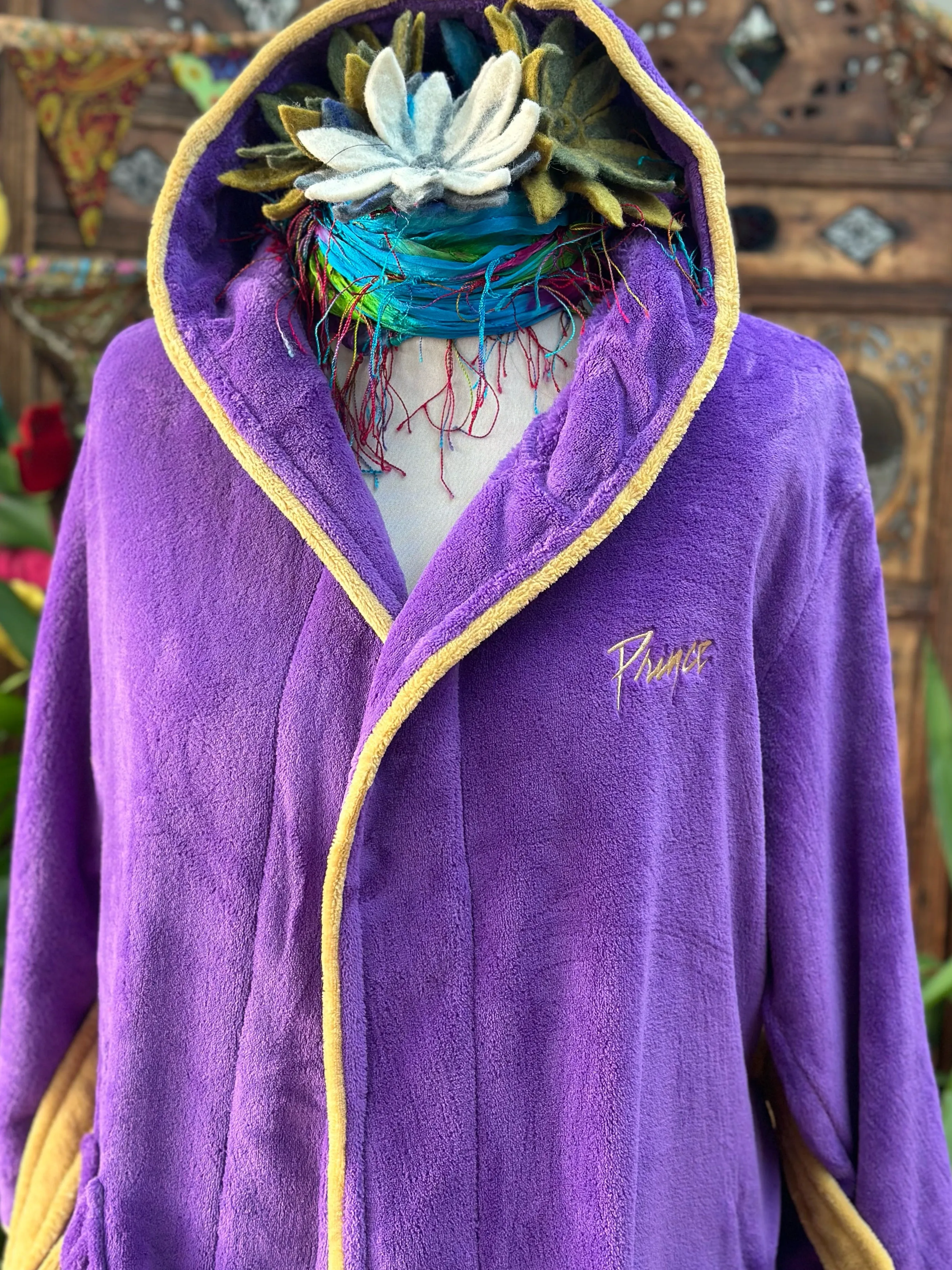 PURPLE PRINCE SNUGGLE DRESSING GOWN