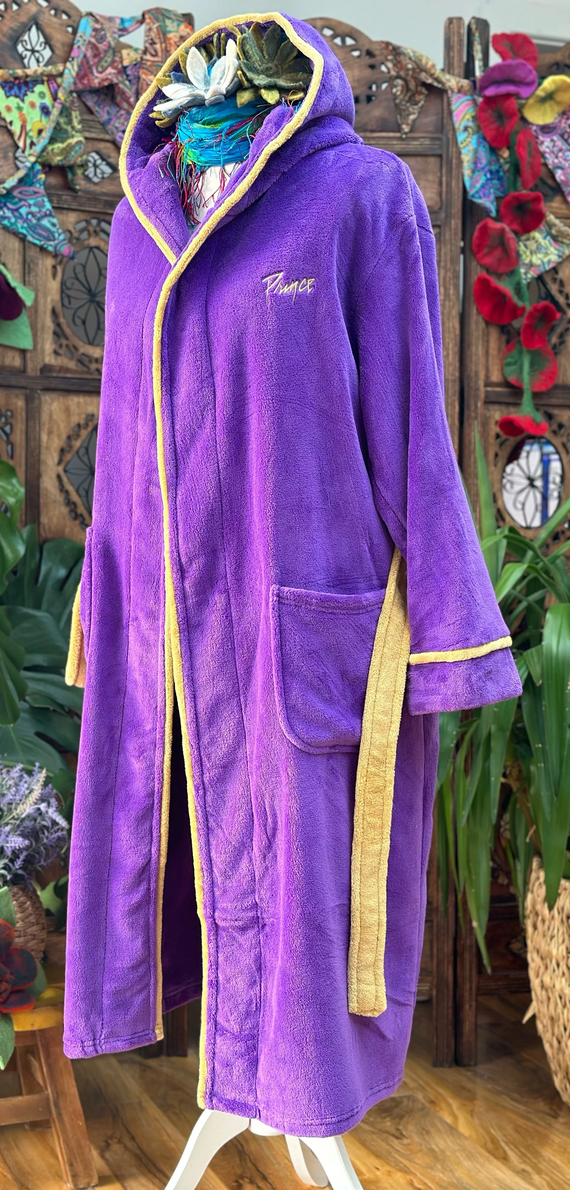 PURPLE PRINCE SNUGGLE DRESSING GOWN