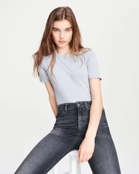 Rag & Bone - The Rib Slim Tee in Dusty Blue