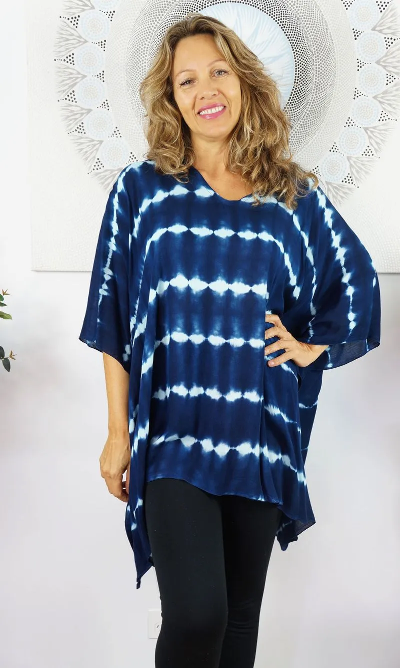 Rayon Tunic Short Nirvana Tie Dye, More Colours