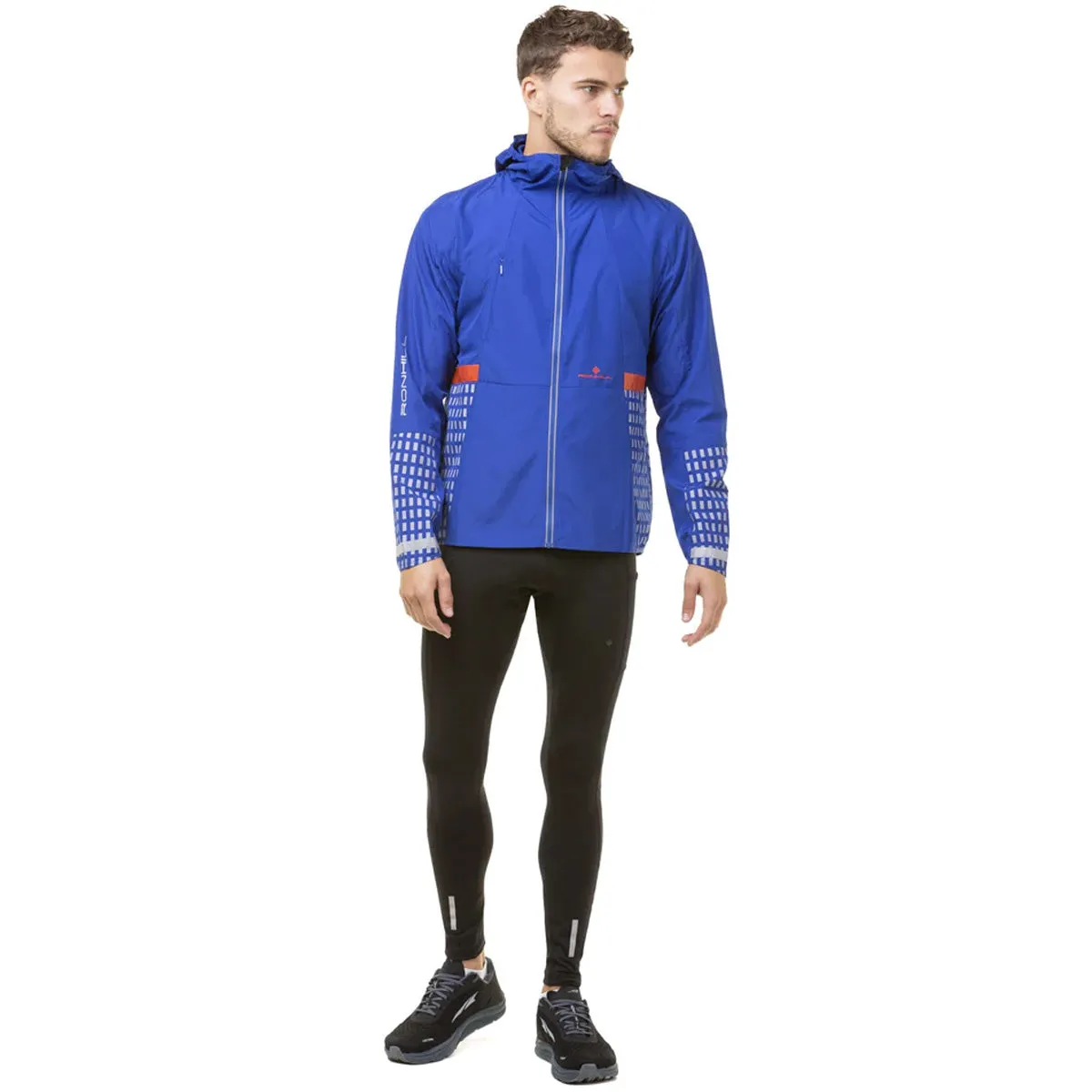 Ronhill Tech Afterhours Jacket Mens | Cobalt/flame/reflect