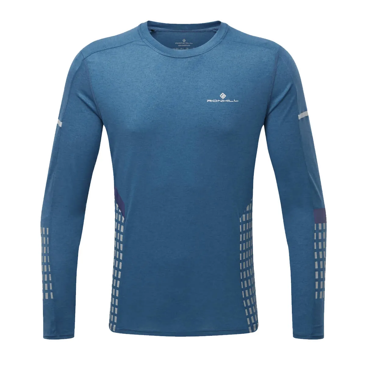 Ronhill Tech Afterhours Longsleeve Tee Mens | Admiral/limestn/rflct