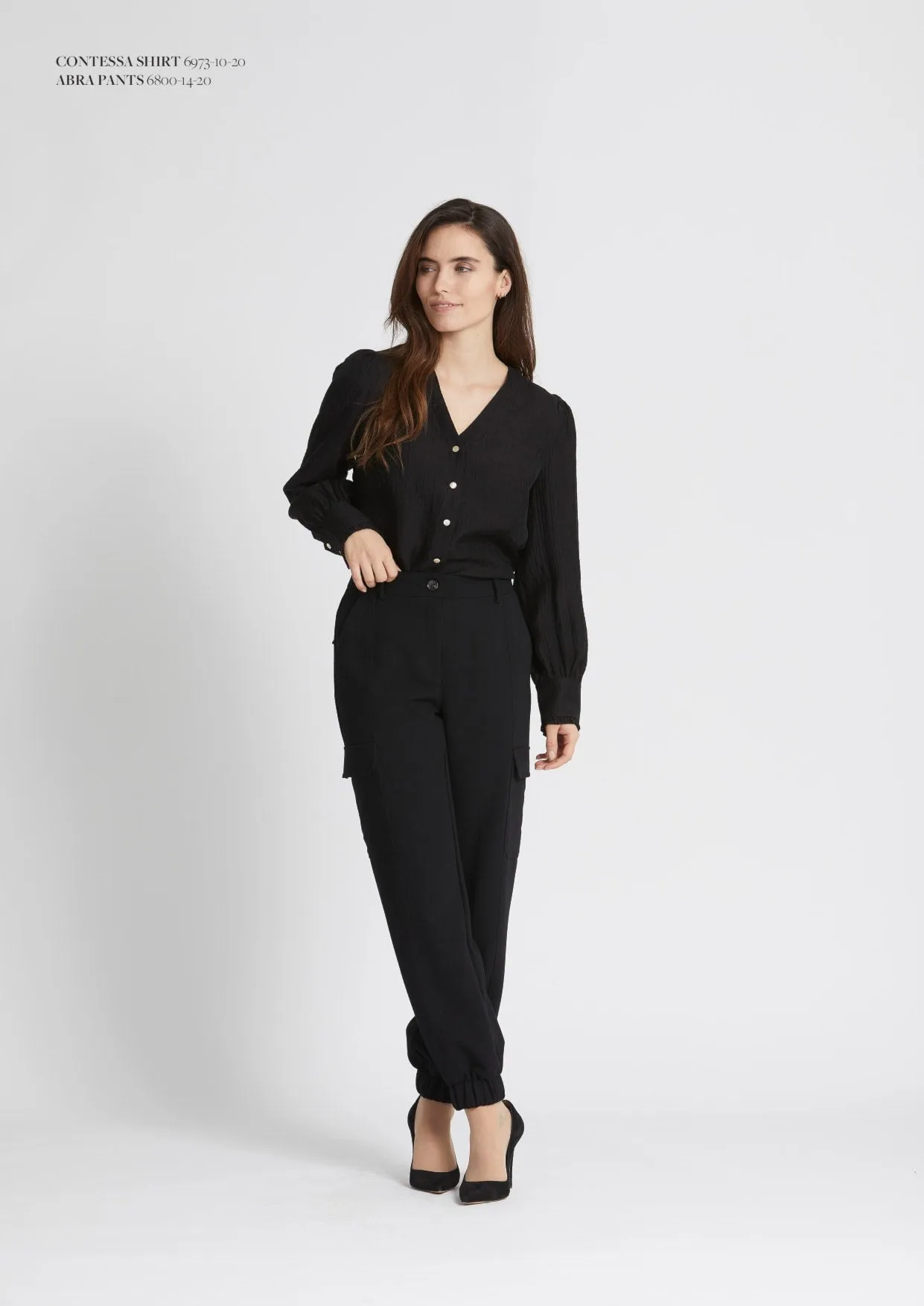 Rue De Femme Abra Black Cargo Pants