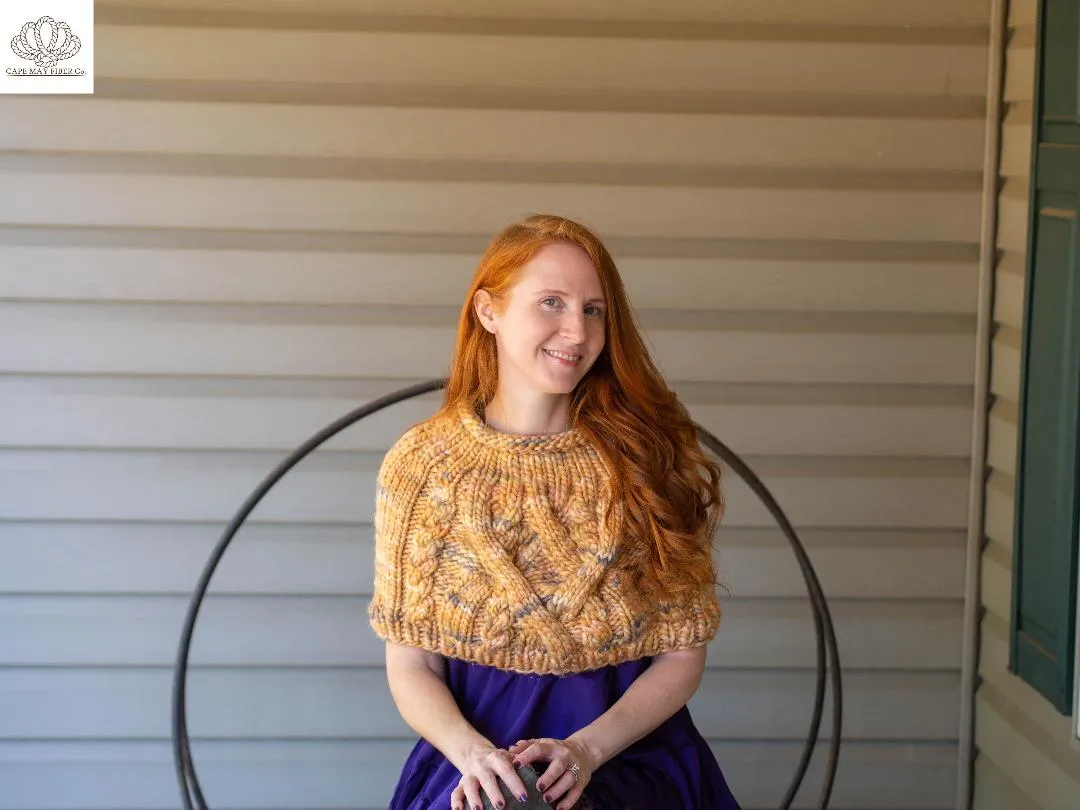 Seaside Shoulder Poncho Super Bulky Knitting Pattern