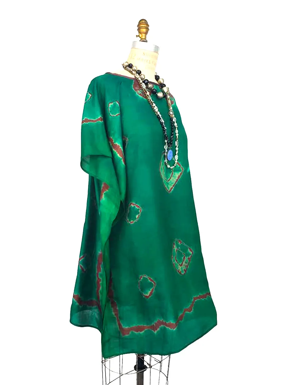 Silk Caftan Almost Famous Collection - Green Acres