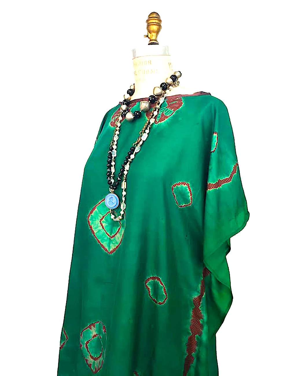 Silk Caftan Almost Famous Collection - Green Acres