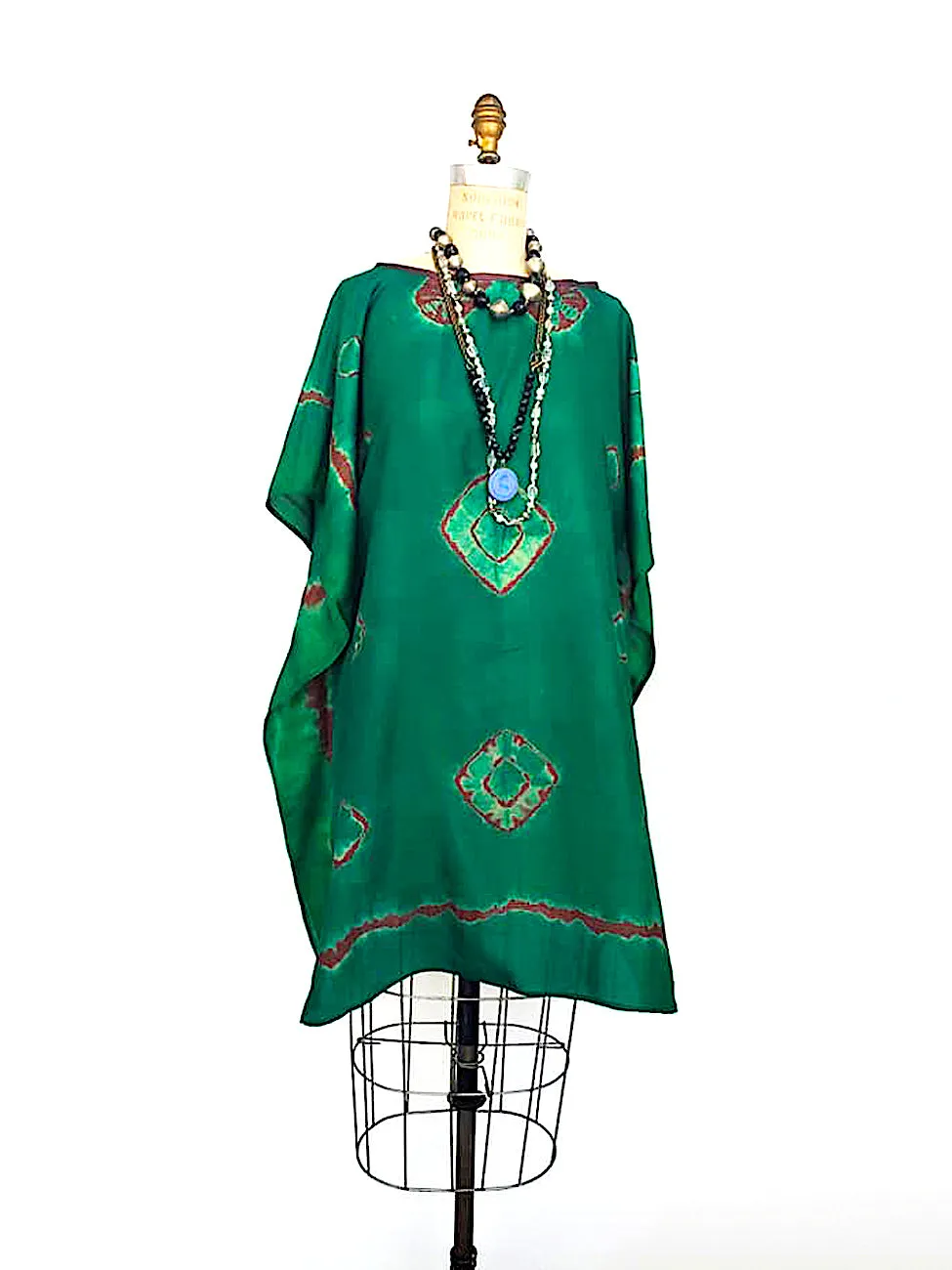 Silk Caftan Almost Famous Collection - Green Acres