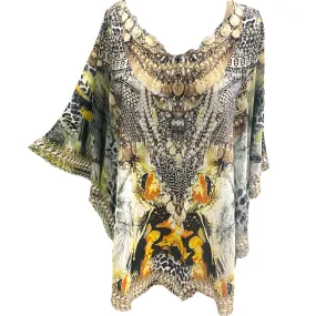 Silk embellished Kyra Tunic Top AU 10-18